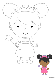 Supercoloring.com is a super fun for all ages: Kawaii Princess Coloring Pages Printable