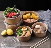 Wholesale Kraft Paper Salad Bowl,Kraft Paper Salad Bowl Bulk ...