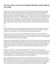 Most loans are secured against your earnings, and your employer is served a court order to pay the creditor before they pay. Car Loan Pal Car Loans For People Who Have Good Bad Or No Credit