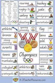 Athletes from all the participating nations march. 47 X Olympics Vocabulary Words And Pictures Ideal For Word Play And Writing Reference Olympic Games Preschool Olympics Winter Olympic Games