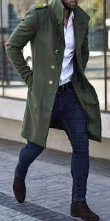 Men Trench Coat Green Wool Winter Coat New Arrival Christmas Etsy Jackets Men Fashion Mens Fashion Coat Overalls Men Fashion