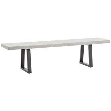 You can shop for outdoor chair and table sets, benches and sun loungers. Cyrus Light Gray And Matte Black Outdoor Dining Bench 89j31 Lamps Plus