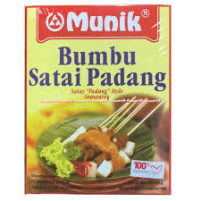 Daging sapi (resep asli 1 lidah sapi) • sereh digeprek • jahe digeprek • laos digeprek • daun jeruk • daun kunyit disobek2 kemudian diikat • tepung beras dilarutkan dg secukupnya air • garam dan gula. Munik Bumbu Sate Padang Satay Padang Style Seasoning Bumbu Instan 100gr Shopee Indonesia