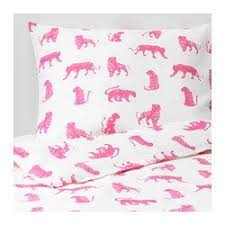 Urskog Dekbedovertrek Met 1 Sloop Tijger Roze 140x200 60x70 Cm Ikea Dekbedovertrek Ikea Kindermeubilair