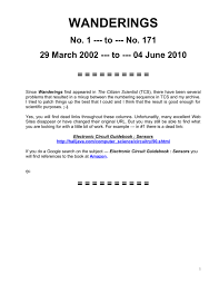 Here are some helpful navigation tips and features. Wanderings No 1 To No 171