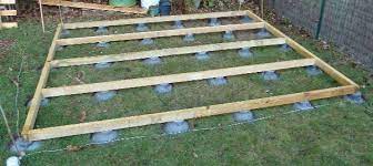 faire soi meme abri de jardin monte sur plots plots termines abri de jardin abri de jardin bois cabanon de jardin