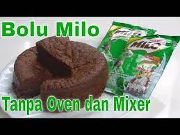 Bolu Milo Kukus Tanpa Mixer Dan Oven Simple Youtube Ide Makanan Makanan Aneka Kue