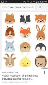 Pin By Hollycraft Originals On Applique Ideas Animal Faces Animal Illustration Felt Animals