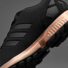 Black And Rose Gold Adidas Sneakers Womens Adidas Zx Flux Core Black Copper Rose Gold Bronze S78977 Limited Edition Adidas Women Adidas Zx Flux Atheletic Shoes