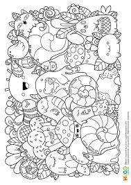 Coloriage facile des petites betes un escargot hugolescargot. Coloriage Personnages Et Animaux Kawaii En Ligne Gratuit A Imprimer