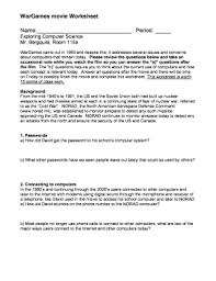 How did scientists discover what produced the hydrogen sulfide? War Games Movie Questions Fill Online Printable Fillable Blank Pdffiller