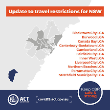 A simple graphic made by a nsw citizen has cleared up confusion surrounding travel restrictions in place for greater sydney. Act Health Update On Travel Restrictions From Covid 19 Affected Areas Of Nsw From 3pm Today The Act Public Health Direction Will Be Amended To Remove The Central Coast And Wollongong From