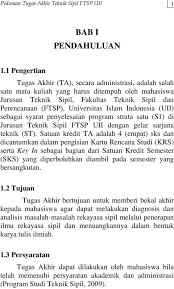 Sipi is part of the body. Fakultas Teknik Sipil Dan Perencanaan Universitas Islam Indonesia Yogyakarta Pedoman Tugas Akhir Pdf Free Download