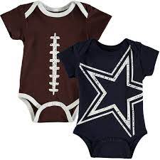 Dallas Cowboys Newborn Infant Meeks 2 Pack Bodysuit Set Navy Brown Dallas Cowboys Baby Cowboy Baby Clothes Baby Cowboy