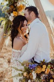 This Styled Shoot With Abc S Bachelorette Becca And Her Beau Garrett Are What Boho Wedding Dreams Are Made O Mustard Yellow Wedding Wedding Videos Wedding Film