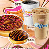 Dunkin' offers a wide variety of donuts, with flavors that can be found here. 1
