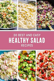 Wanna Eat Salad And Not Taste Kale Click Here I Got Over 30 Best And Easy Healthy Salad Recipes On The Whole Entire W With Images Healthy Salad Recipes Easy Salad Recipes