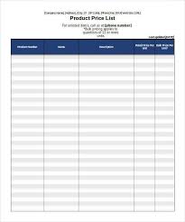 20 Sample Free Price List Templates In Word Excel Pdf Formats Price List Template List Template Address Book Template