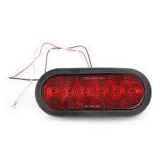 Blazer c6285 submersible trailer light kit. Red Led Oval Trailer Tail Light 6 Inch With Grommet And Plug