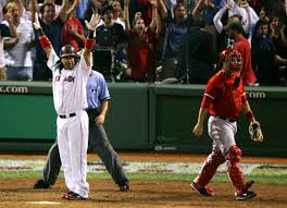 Manny Ramirez Admiring A Walkoff Home Run Vs The Angels Boston Red Sox Vintage Baseball Mlb Players