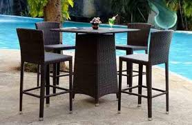 No Better Way To Serve Up Cocktails Then Relaxing On Our High Top Bistro Set Quality Outdoor Furniture Rattan Patio Furniture Outdoor Furniture Sets