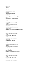 C d g am c d. Lirik Lagu Sandiwara Cinta