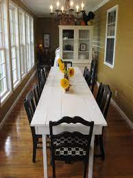 Depending on how long you want the table you use four or eight legs, all eight legs are included. A Pumpkin Patch Party Narrow Dining Tables Farmhouse Dining Room Table Farmhouse Dining Table