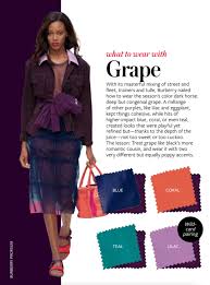 Whattowearwith Grape What To Wear With Instyle Fall 2016 Colour Combinations Fashion Instyle Color Crash Course Grape Color