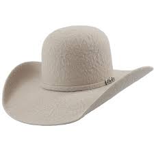 They are made in texas, usa only 30 miles from nrs, right in the heart of cowboy country. Cuernos Chuecos 10x Grizzly Silver Belly Open Crown Cowboy Felt Hat