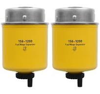 2PCS 156-1200 Fuel filter Fuel Water Separator Compatible with Caterpillar  CAT