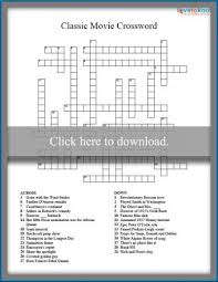 Give your crossword puzzle a name. Free Printable Movie Crossword Lovetoknow