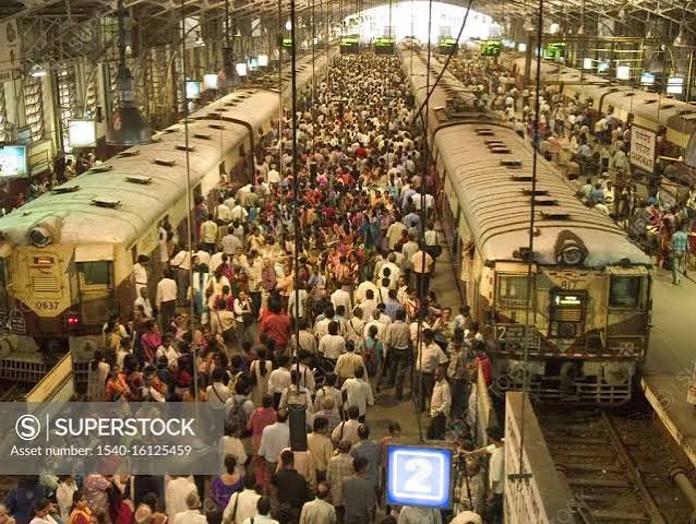 Crowd at Churchgate Railway Station ; Bombay Mumbai ; Maharashtra ; India - SuperStock
