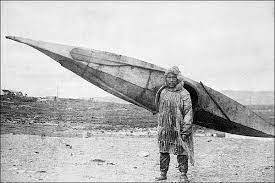 Inuit Carrying Kayak Kayaking Alaska Photos Sea Kayaking