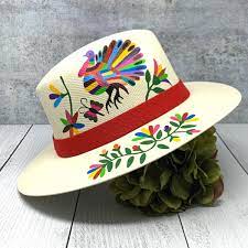 Otomi Hand Painted Hat Painted Hats Painted Hat Hats