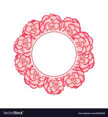 Pink Begonia Flower Picotee First Love Banner Vector Image On Vectorstock Banner Vector Begonia Vector