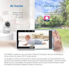 Buy Vtech Upgraded Smart Wifi Baby Monitor Vm901 5 Inch 720p Display 1080p Camera Hd Nightvision Fully Remote Pan Tilt Zoom 2 Way Talk Free Smart Phone App Works With Ios Android Online In