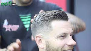 Great Technique How To Fade A Gentleman Side Part Haircut By Ink Stylist Cyress Using Fast Feeds Mens Hairstyles Side Part Haircut Mens Hairstyles With Beard
