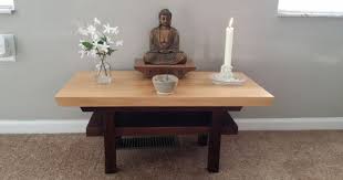 Buddhist Altar Table Torii Gate Inspired Meditation Table Meditation Altar Altar Table Home Altar