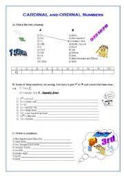 Enjoy practicing printable ordinal numbers worksheets for kids. English Worksheet Cardinal Ordinal Numbers Ordinal Numbers Number Worksheets Teaching Numbers