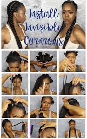 How to french braid your own hair How To Install Invisible Cornrows The Maria Antoinette