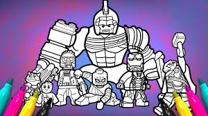 Make a coloring book with robot minifigure lego for one click. Avengers Infinitywar Coloring Page Lego Superheroes 2 Coloring Youtube