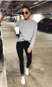 30 Stunning Black Leggings Outfits For Winter Fall You Need To Try Asap Looking For Casu Outfits With Leggings Fashion Trends Winter Sporty Casual Outfits