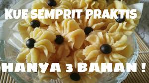 Cara mudah membuat semprit susu tiga bahansemprit susubahan :200 gr tepung maizena80 gr skm putih (2 sachet)125 gr margarincara buat :mixer skm dan margarin. Kue Semprit Susu Tanpa Oven 3 Bahan Youtube