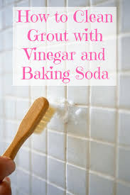 Use clear water to rinse off your entire floor and use a soft piece of cloth to shine off your grout. How To Clean Grout With Vinegar And Baking Soda Grout Cleaner Grout Cleaning Diy Vinegar Cleaning