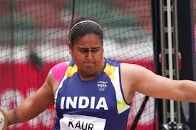 Kaur began with a 60.29m effort and then improved it to 63.97m before her third throw of 64m. Camwouj Pcwfum