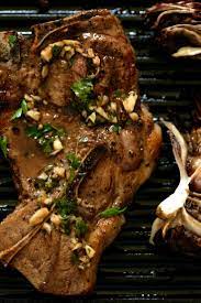 Grilled Garlicky Lamb Shoulder Chops With Sherry Vinegar And Radicchio Recipe Recipe Lamb Shoulder Chops Lamb Recipes Radicchio Recipes