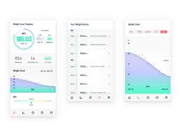 weight tracker app by mark clayton on dribbble