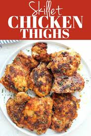 A mix of butter and oil works always better. These Skillet Chicken Thighs Are The Best Pan Seared Boneless Skinless Chicken Thighs Ever Skillet Chicken Thighs Boneless Chicken Thigh Recipes Sweet Chicken