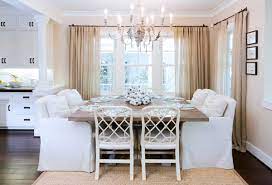 This square dining table features a synthetic cane center with a clear glass tabletop to create a unique farmhouse look. 15 Charming Square Dining Room Tables Home Design Lover