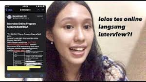 Maybe you would like to learn more about one of these? Interview Online Magang Bakti Bca 2021 My Experience Youtube